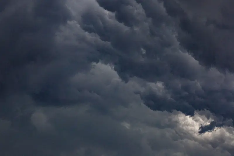 Dark storm clouds filling the sky